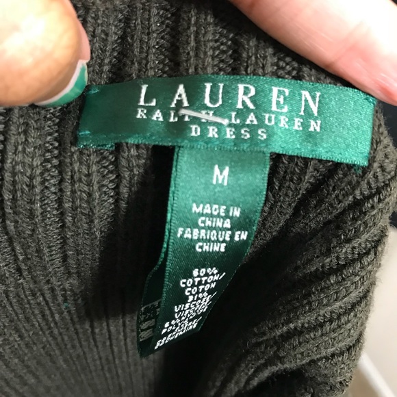 Ralph Lauren Brown Sweater Dress. Size Medium. - Picture 8 of 8